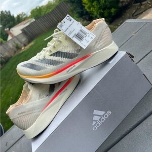 Adidas Men's Running Shoes - Cream and Orange